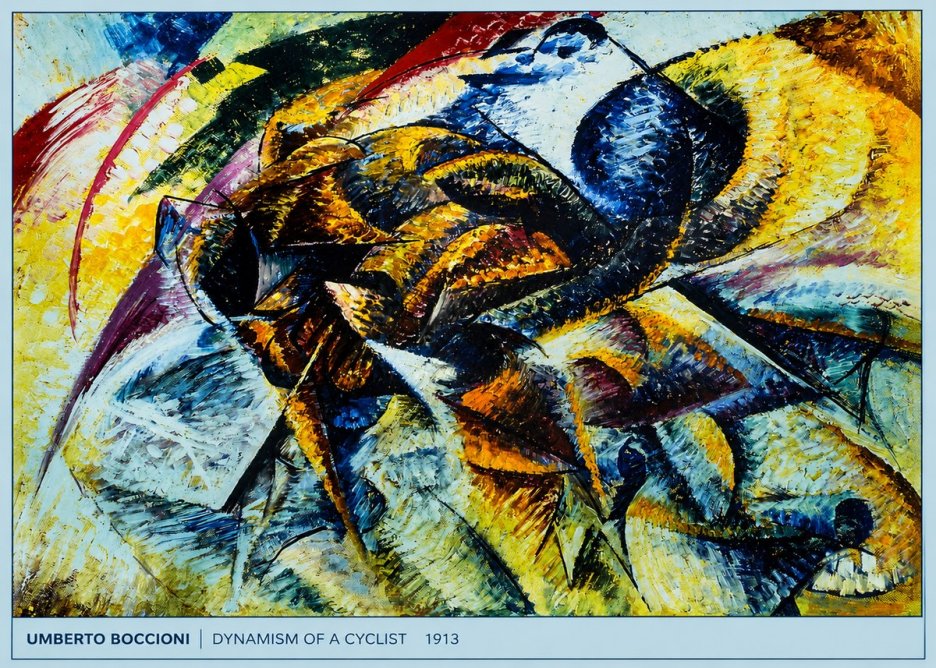 Umberto Boccioni Dynamism of a Cyclist II No5 - Juliste