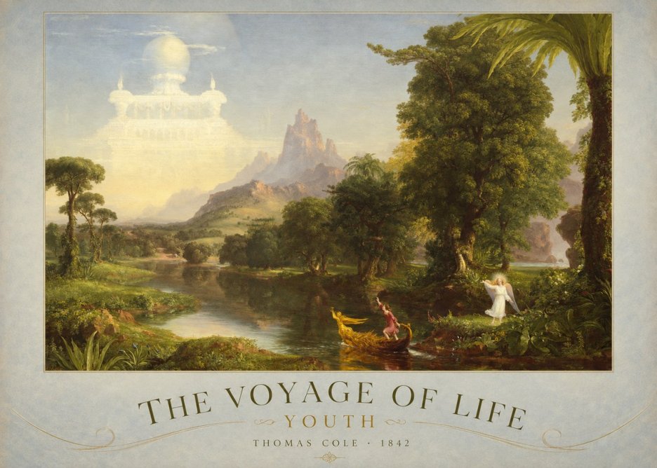 Thomas Cole The Voyage of Life: Youth V No2 - Juliste