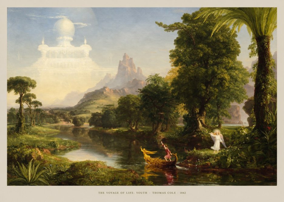 Thomas Cole The Voyage of Life: Youth V No6 - Juliste