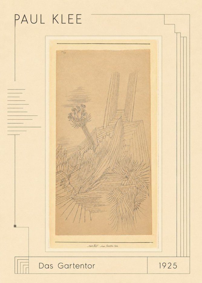 Paul Klee Das Gartentor II No3 - Juliste