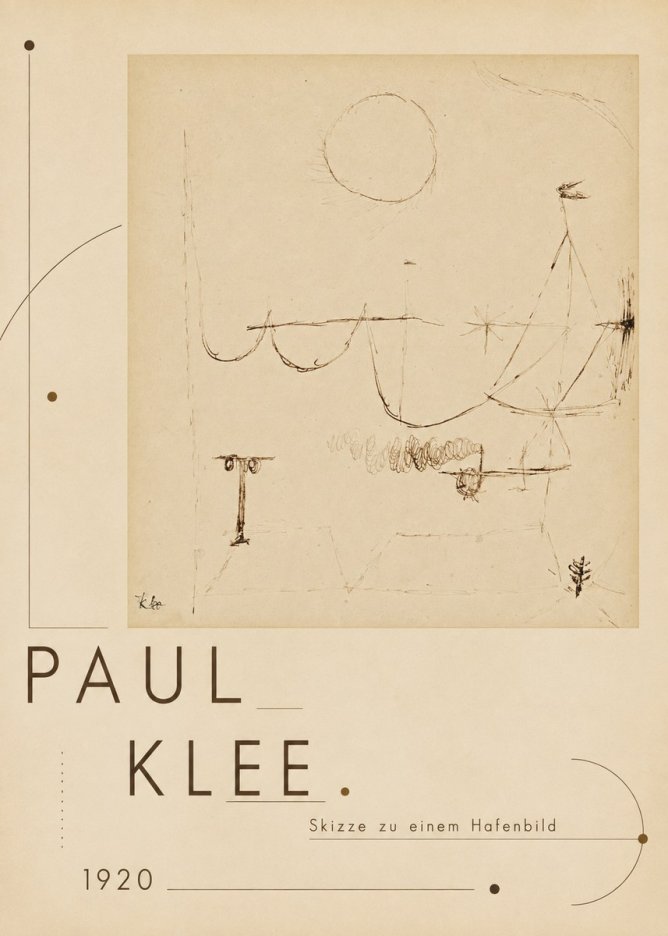 Paul Klee Skizze Zu Einem Hafenbild No3 - Juliste