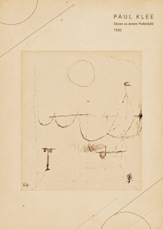 Paul Klee Skizze Zu Einem Hafenbild No4 - Juliste
