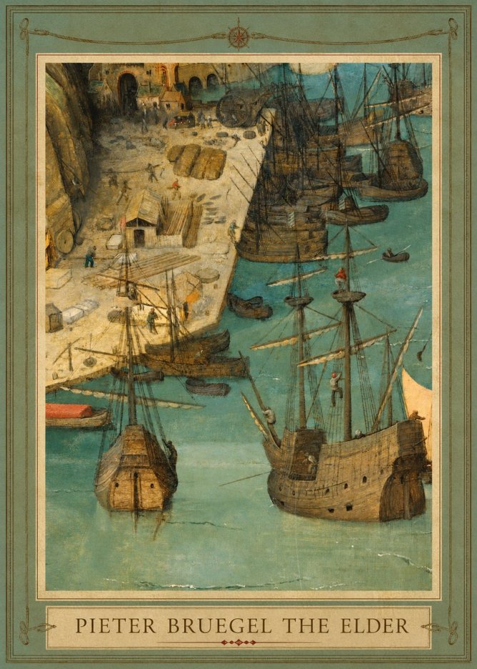 Pieter Bruegel A Port Scene No1 - Juliste