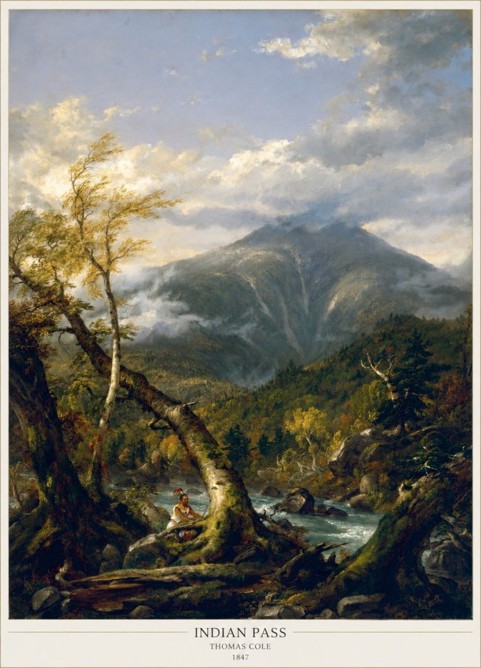 Thomas Cole Indian Pass II No6 - Juliste