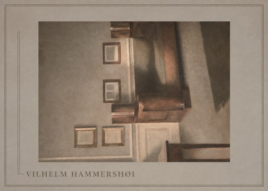 Vilhelm Hammershøi Interior II No1 - Juliste