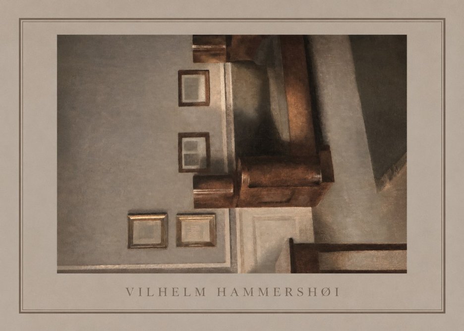 Vilhelm Hammershøi Interior II No3 - Juliste