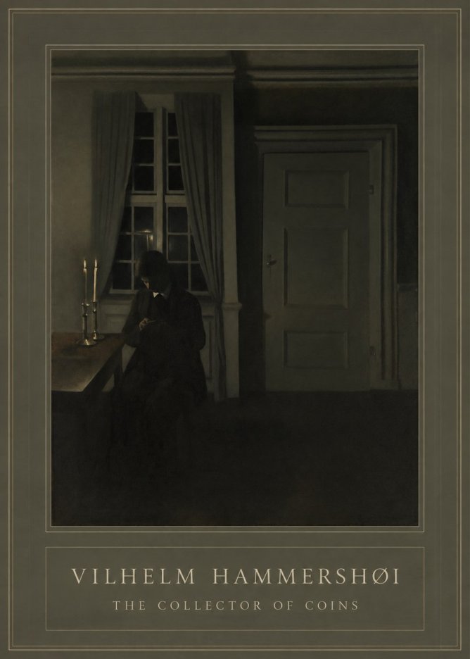 Vilhelm Hammershøi The Collector of Coins No1 - Juliste
