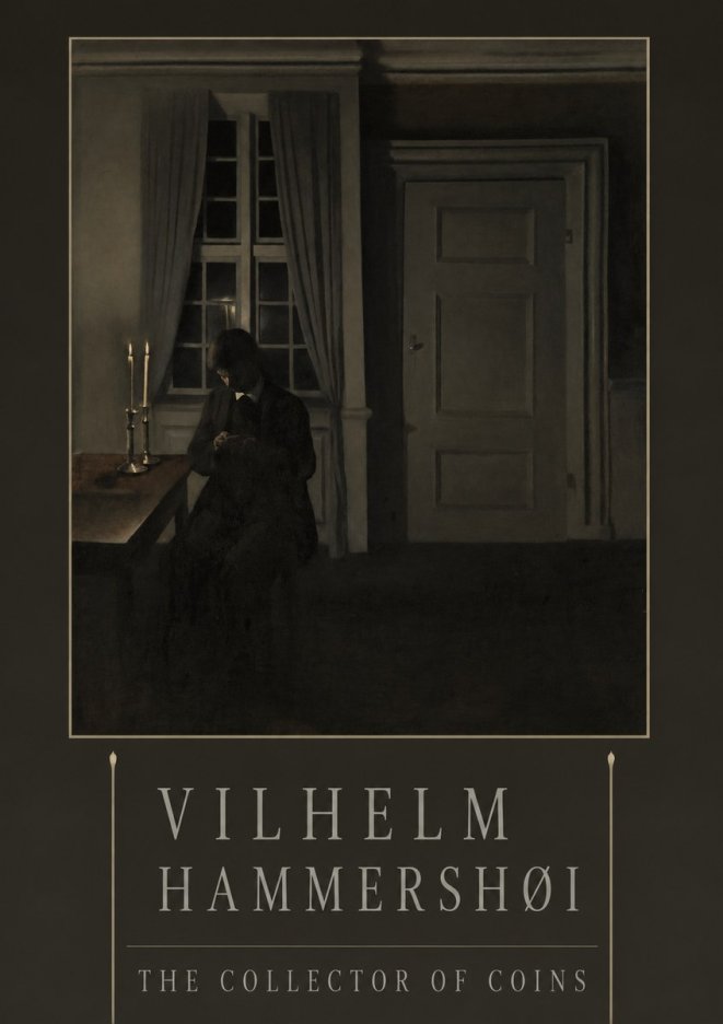 Vilhelm Hammershøi The Collector of Coins No3 - Juliste