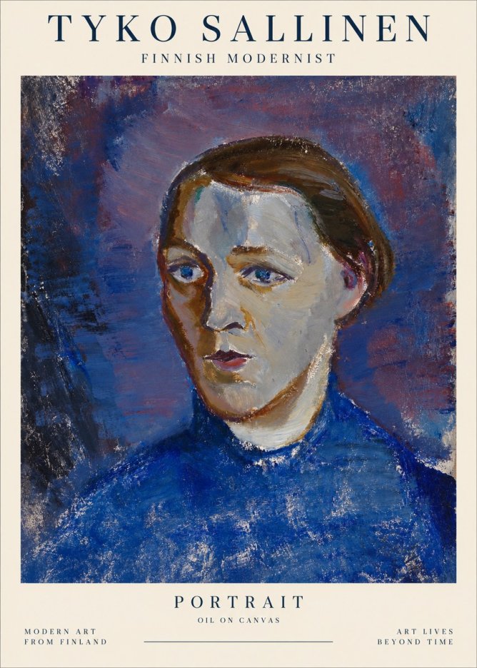 Tyko Sallinen Portrait II No1 - Juliste