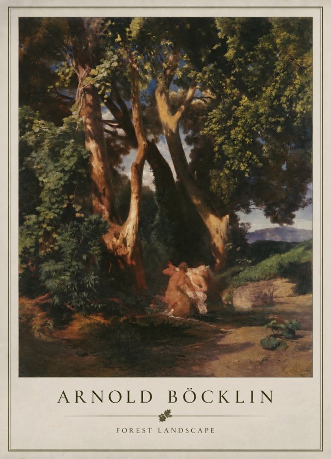 Arnold Böcklin Forest Landscape No4 - Juliste