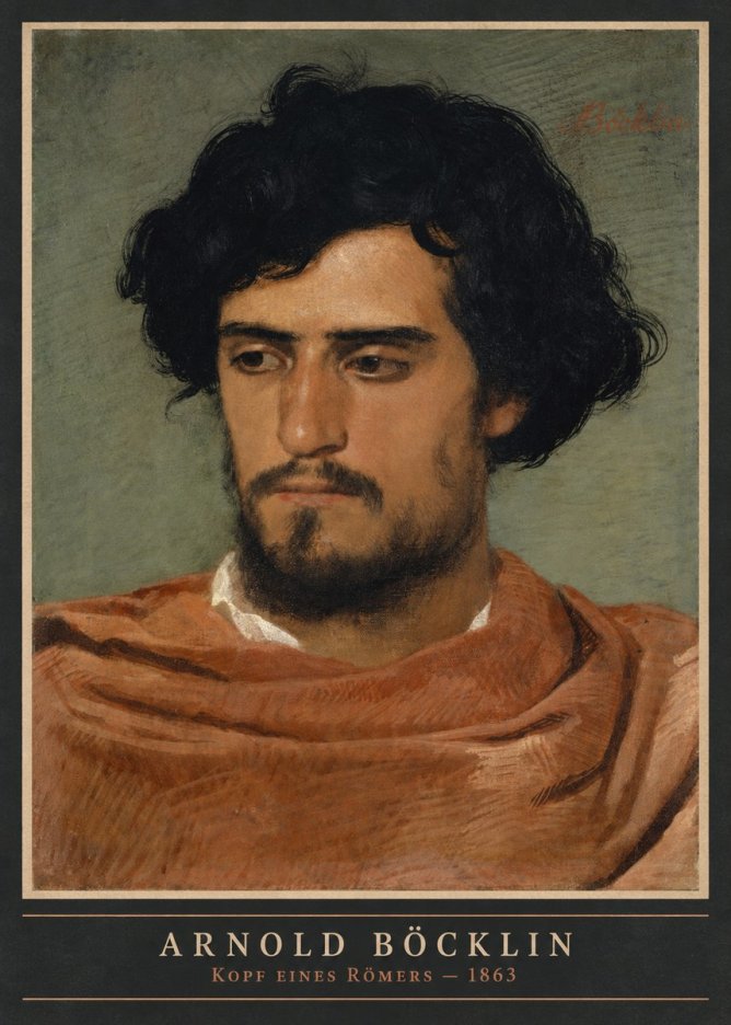 Arnold Böcklin Kopf Eines Römers No4 - Juliste
