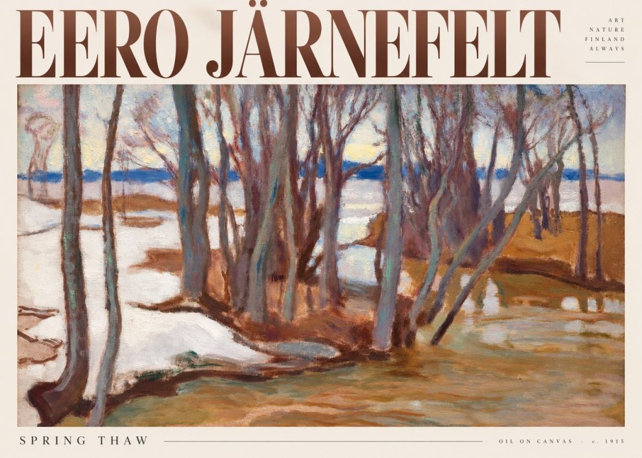 Eero Järnefelt Spring Thaw No5 - Juliste