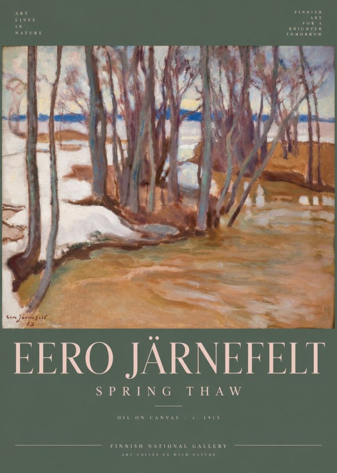 Eero Järnefelt Spring Thaw No6 - Juliste
