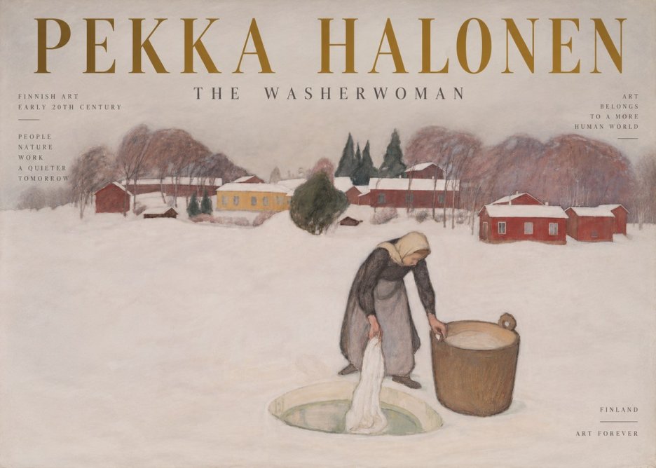 Pekka Halonen The Washerwoman No6 - Juliste
