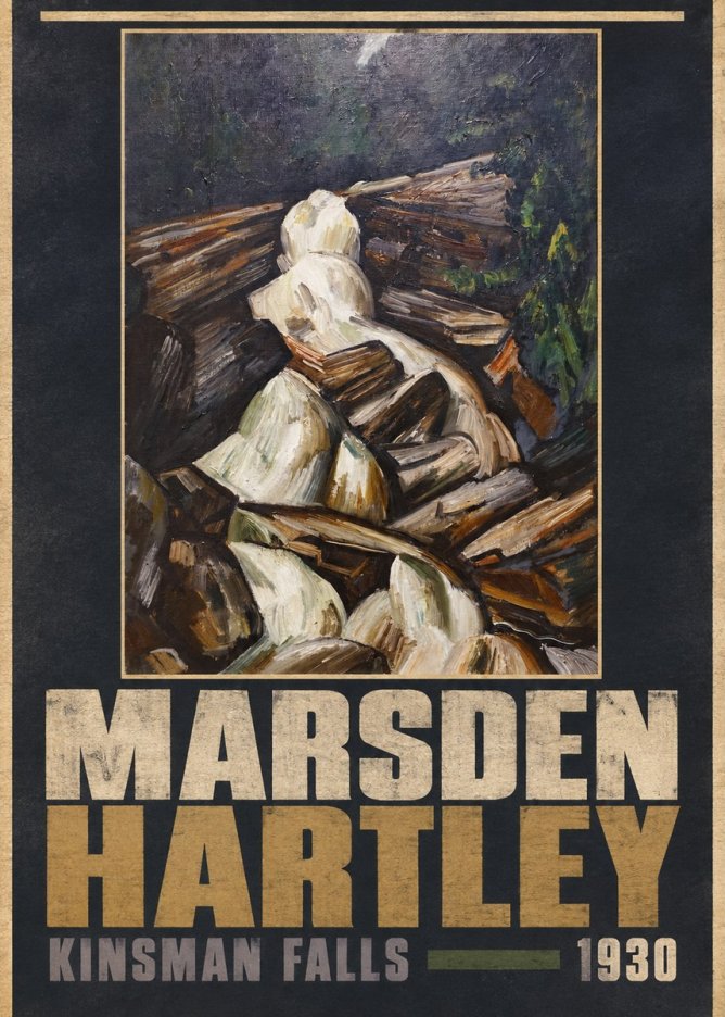 Marsden Hartley Kinsman Falls No5 - Juliste