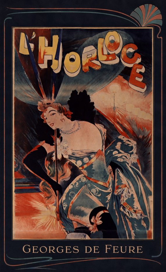 Georges de Feure L'horloge III No6 - Juliste