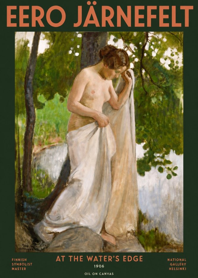 Eero Järnefelt At the Water's Edge No3 - Juliste