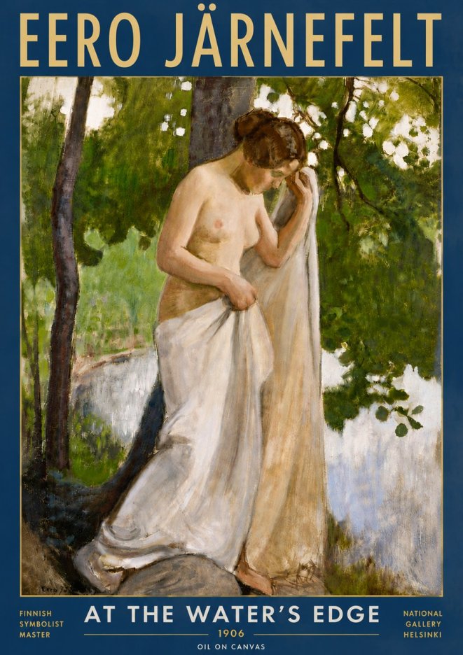 Eero Järnefelt At the Water's Edge No6 - Juliste