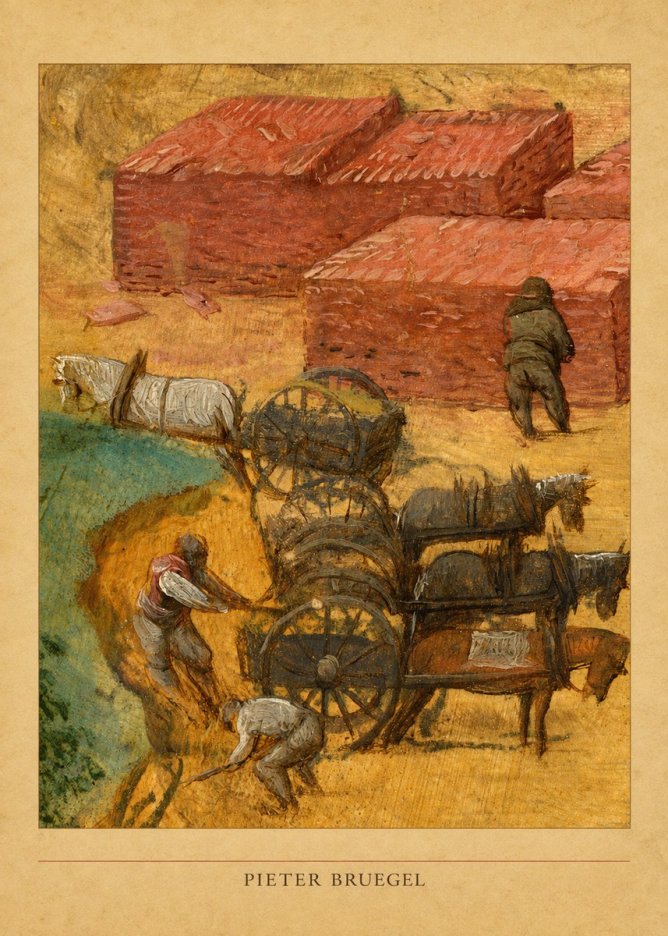 Pieter Bruegel The Brickmakers No5 - Juliste