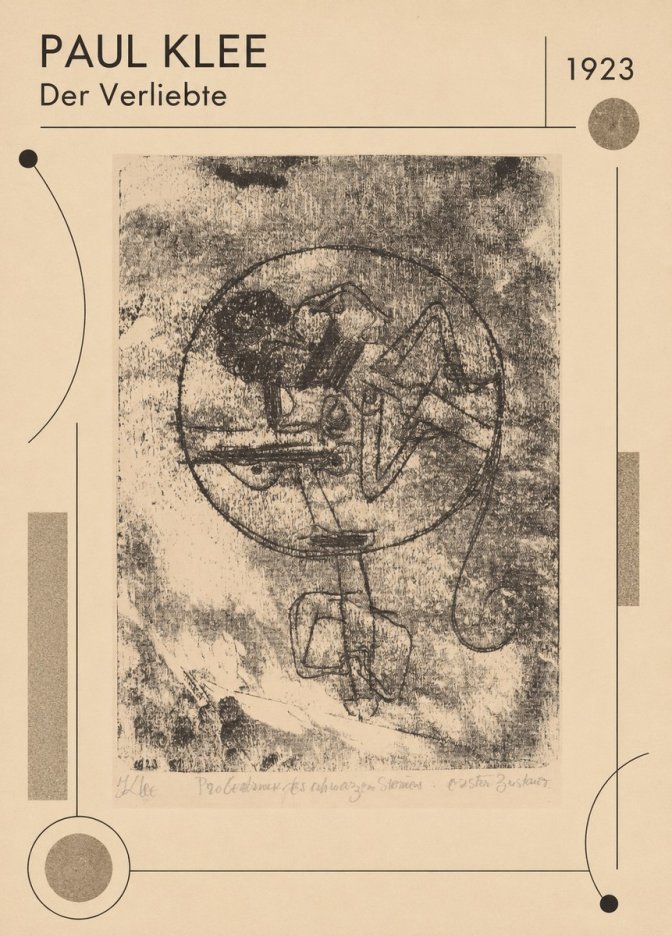 Paul Klee Der Verliebte III No1 - Juliste