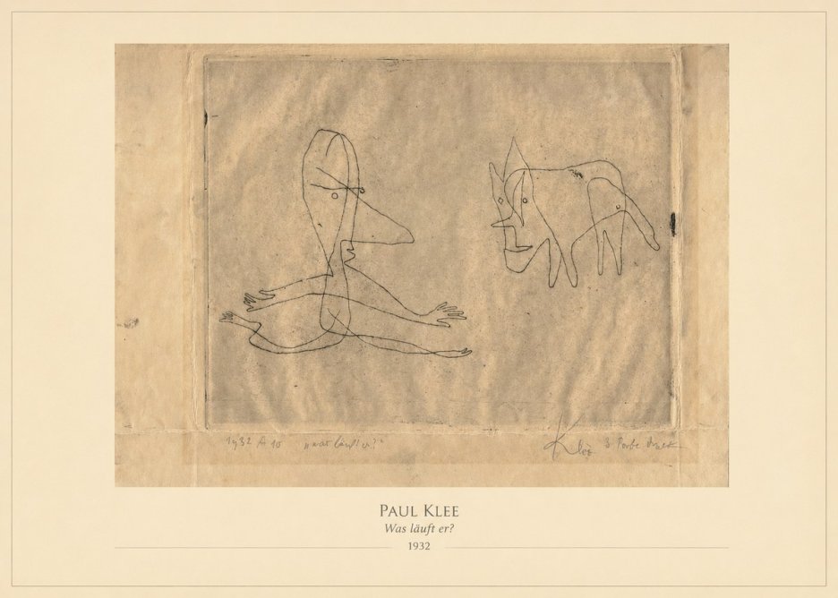Paul Klee Was Läuft Er? No4 - Juliste