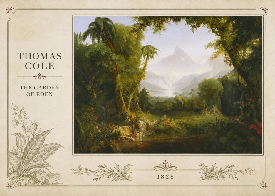 Thomas Cole The Garden of Eden II No2 - Juliste