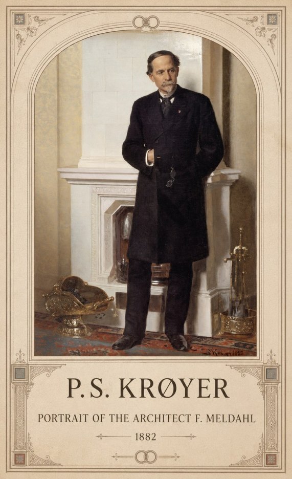 P.S. Krøyer Portrait of the Architect F. Meldalh No5 - Juliste