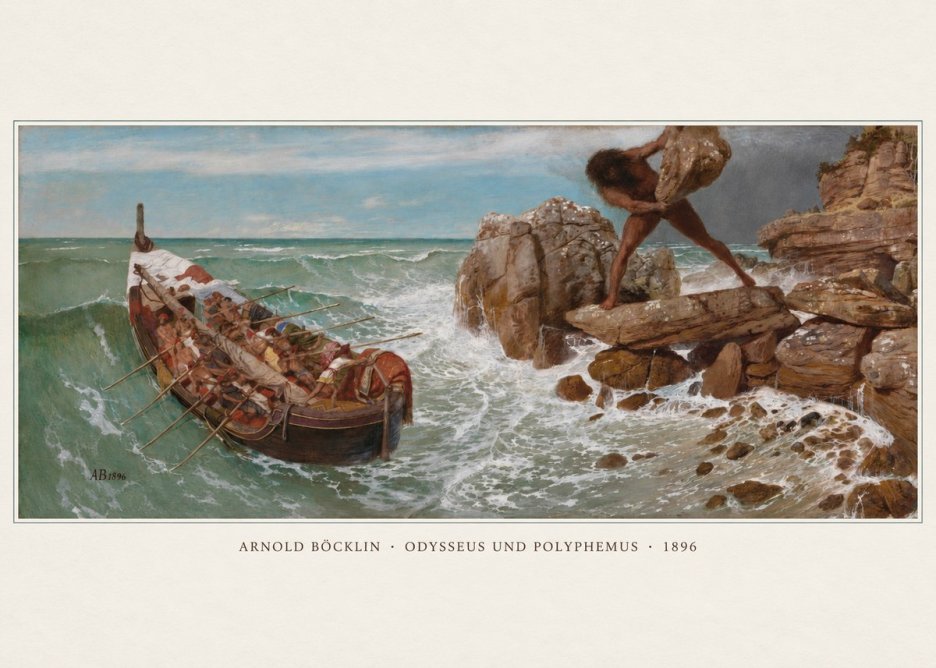 Arnold Böcklin Odysseus Und Polyphemus No2 - Juliste