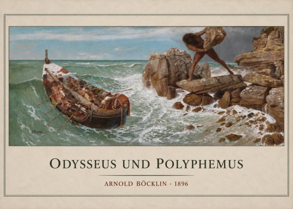 Arnold Böcklin Odysseus Und Polyphemus No3 - Juliste
