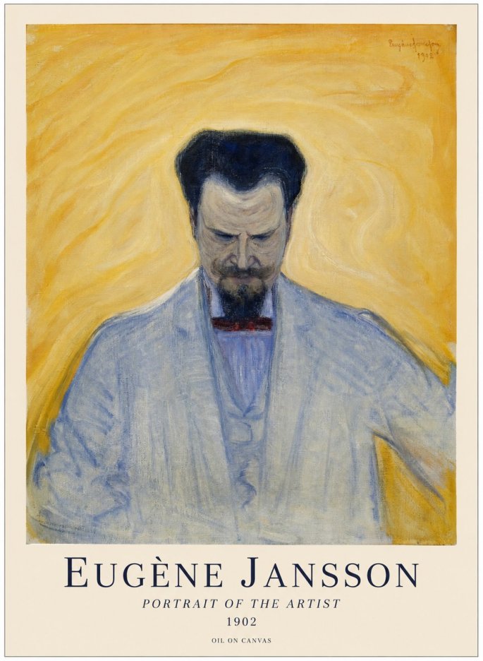 Eugène Jansson Portrait of the Artist II No1 - Juliste