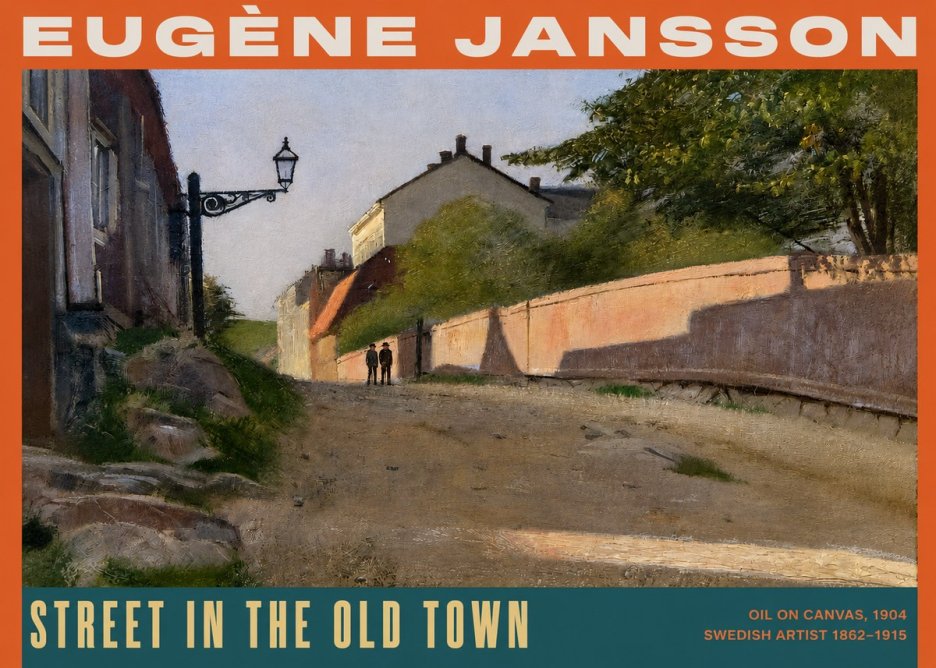 Eugène Jansson Street in the Old Town No2 - Juliste