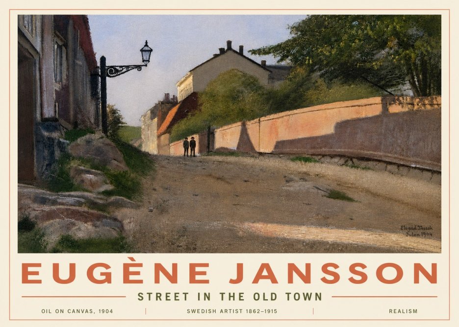 Eugène Jansson Street in the Old Town No6 - Juliste