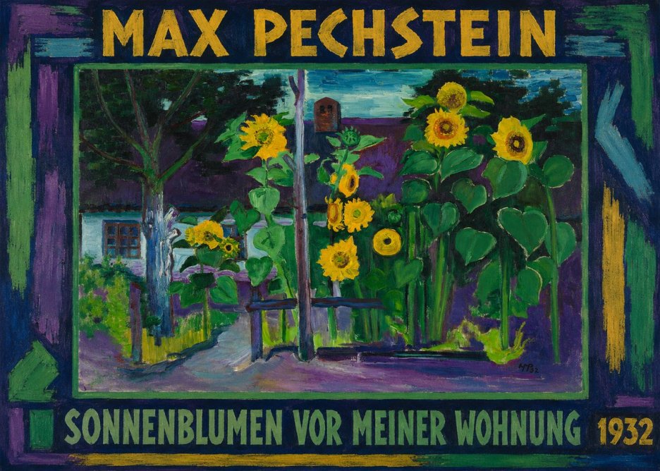 Max Pechstein Sonnenblumen Vor Meiner Wohnung No1 - Juliste