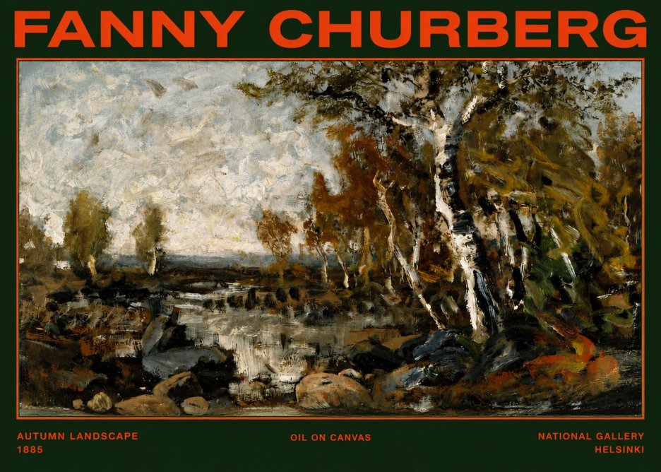 Fanny Churberg Autumn Landscape No2 - Juliste