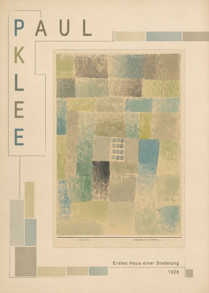 Paul Klee Erstes Haus Einer Siedelung No3 - Juliste