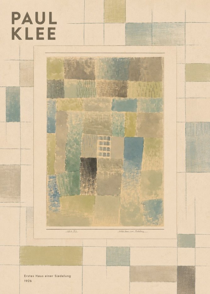 Paul Klee Erstes Haus Einer Siedelung No5 - Juliste