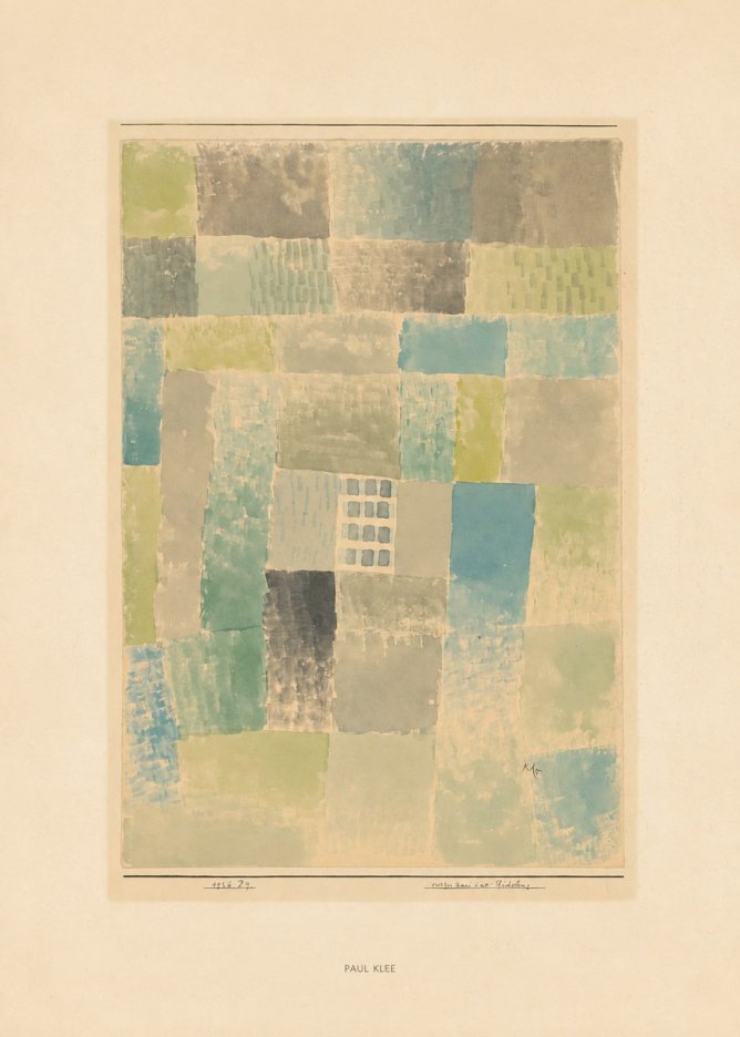 Paul Klee Erstes Haus Einer Siedelung No6 - Juliste