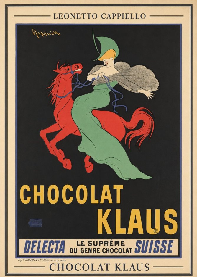 Leonetto Cappiello Chocolat Klaus III No3 - Juliste