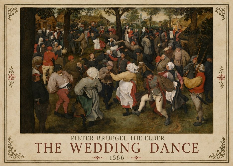 Pieter Bruegel The Wedding Dance II No1 - Juliste