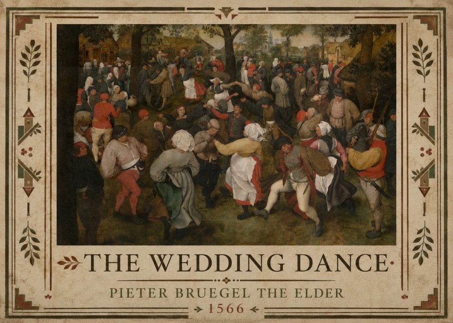 Pieter Bruegel The Wedding Dance II No2 - Juliste
