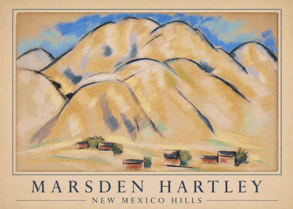Marsden Hartley New Mexico Hills No4 - Juliste