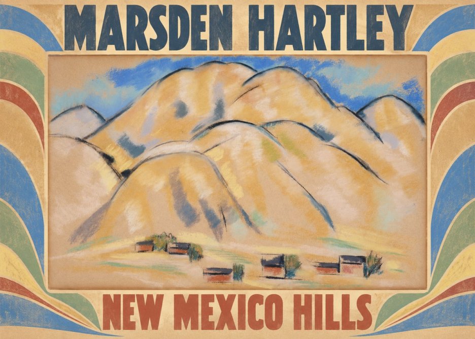 Marsden Hartley New Mexico Hills No5 - Juliste
