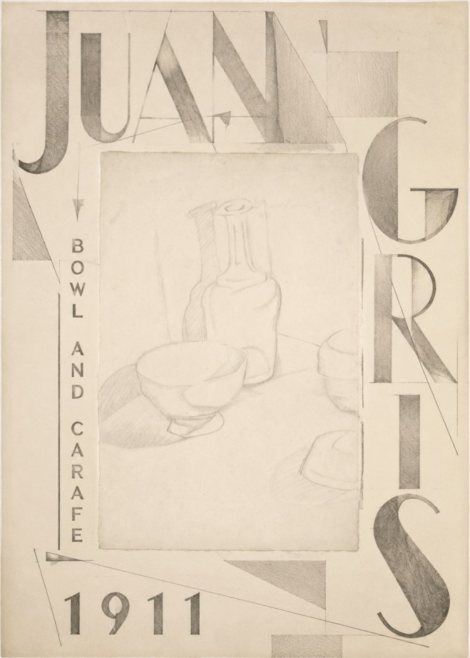 Juan Gris Bowl and Carafe No5 - Juliste