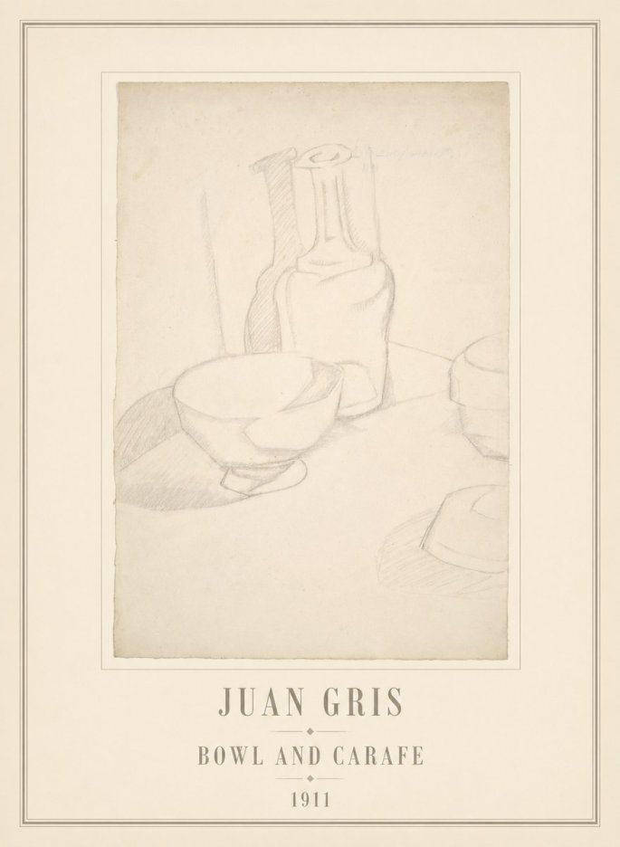 Juan Gris Bowl and Carafe No6 - Juliste
