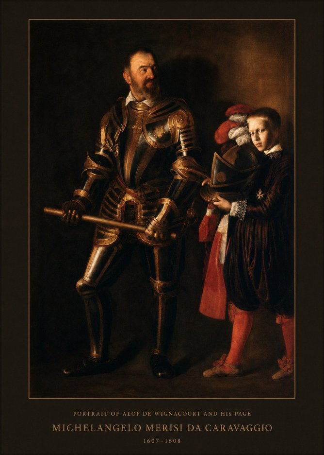 Michelangelo Merisi da Caravaggio Portrait of Alof De Wignacourt and His Page No4 - Juliste