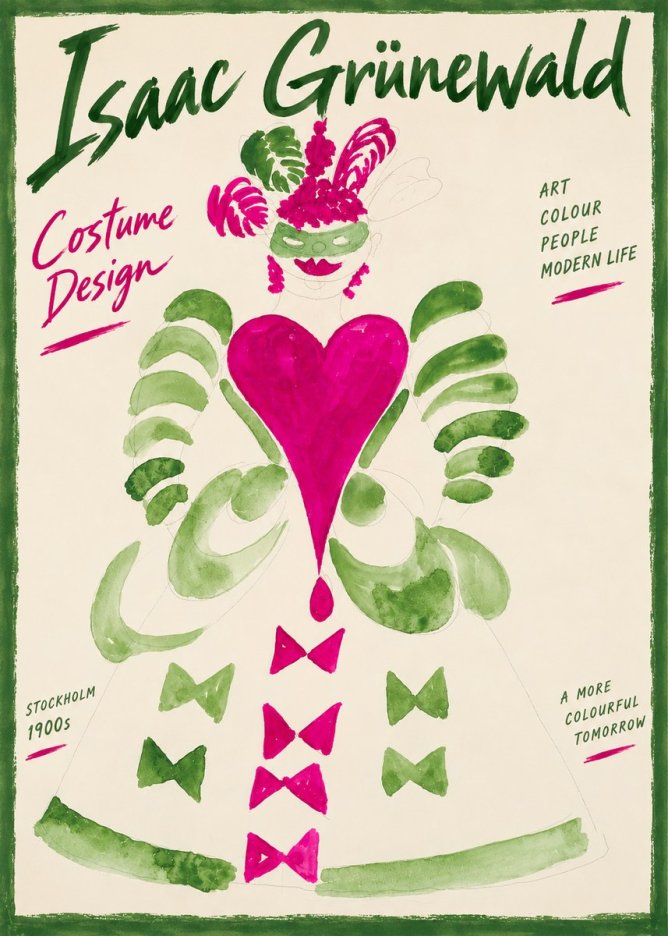 Isaac Grünewald Costume Design XVI No4 - Juliste