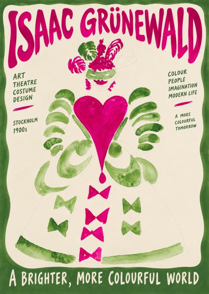 Isaac Grünewald Costume Design XVI No6 - Juliste