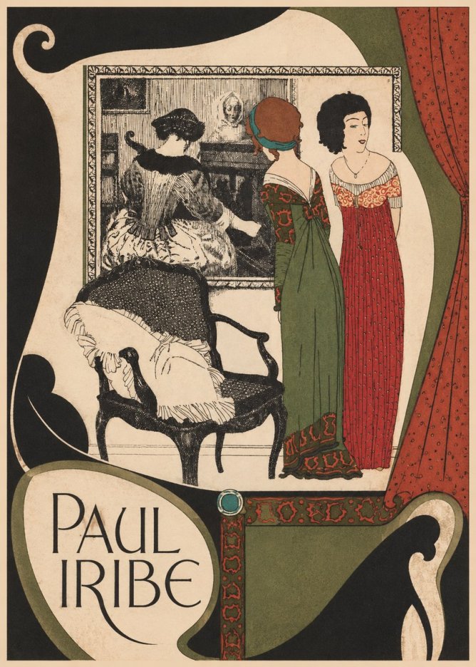 Paul Iribe Fashion Scene No6 - Juliste