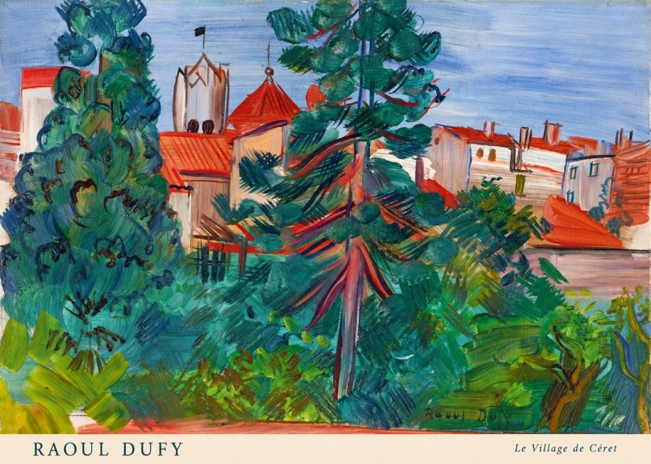 Raoul Dufy Le Village De Céret No5 - Juliste