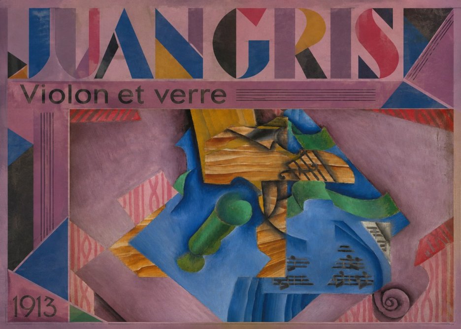 Juan Gris Violon Et Verre No3 - Juliste